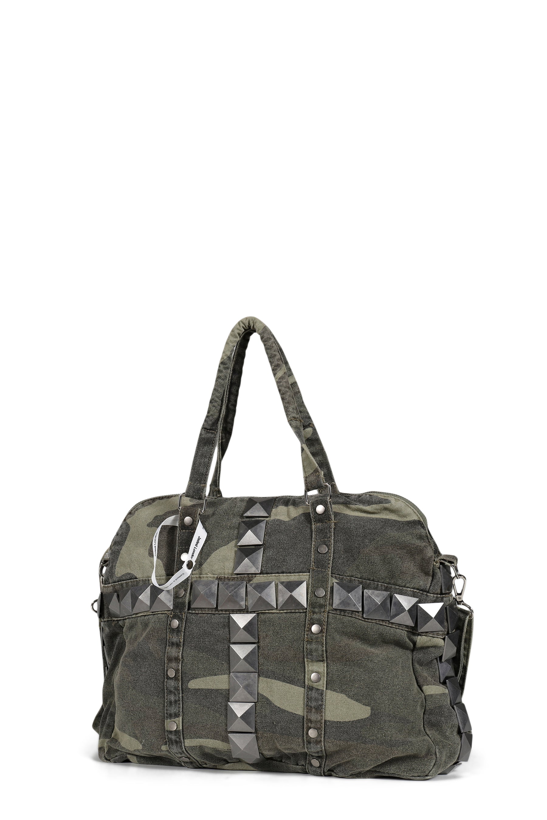 CAMO CANVAS STUD BAG / CAMO