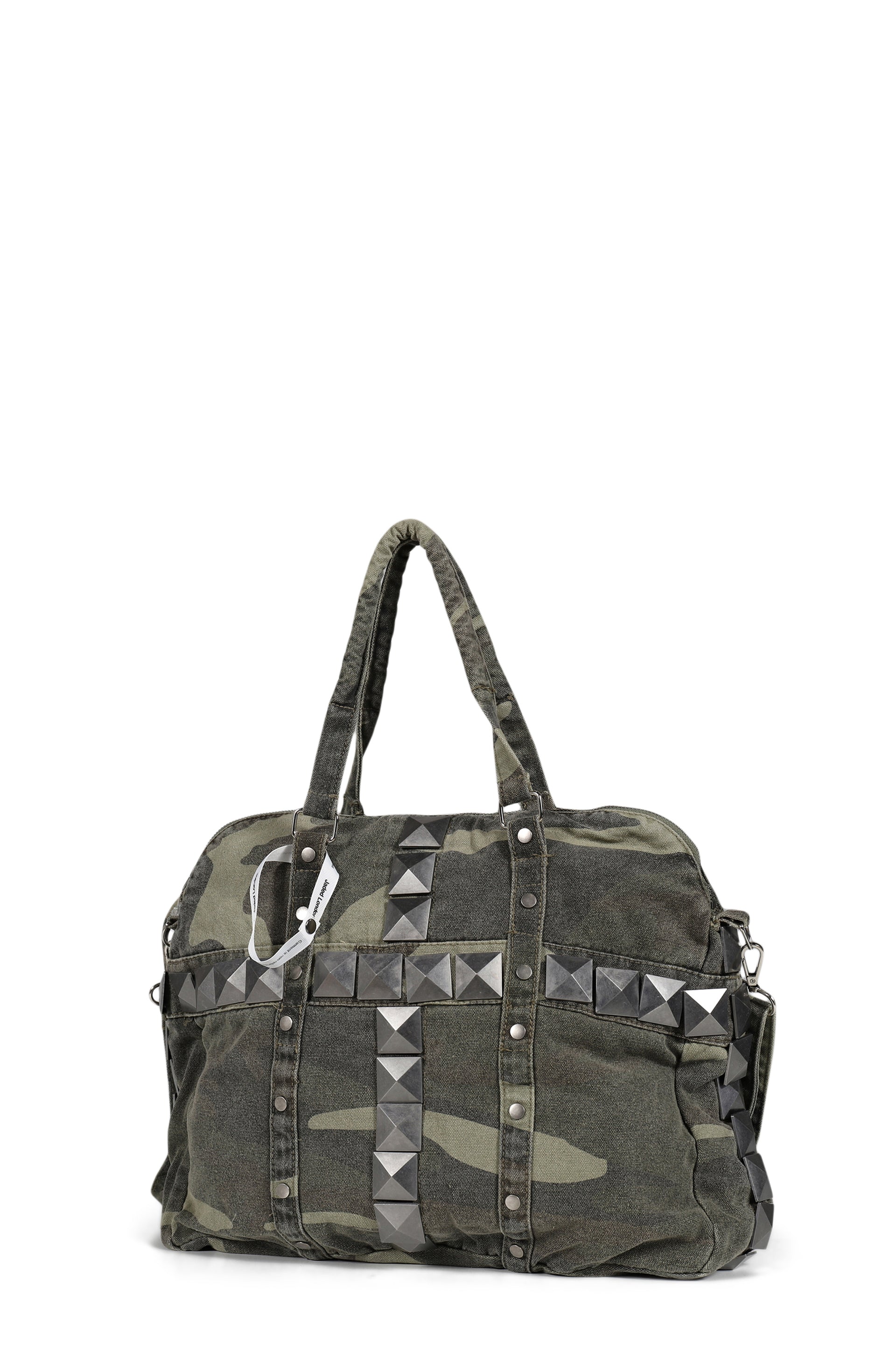 CAMO CANVAS STUD BAG / CAMO