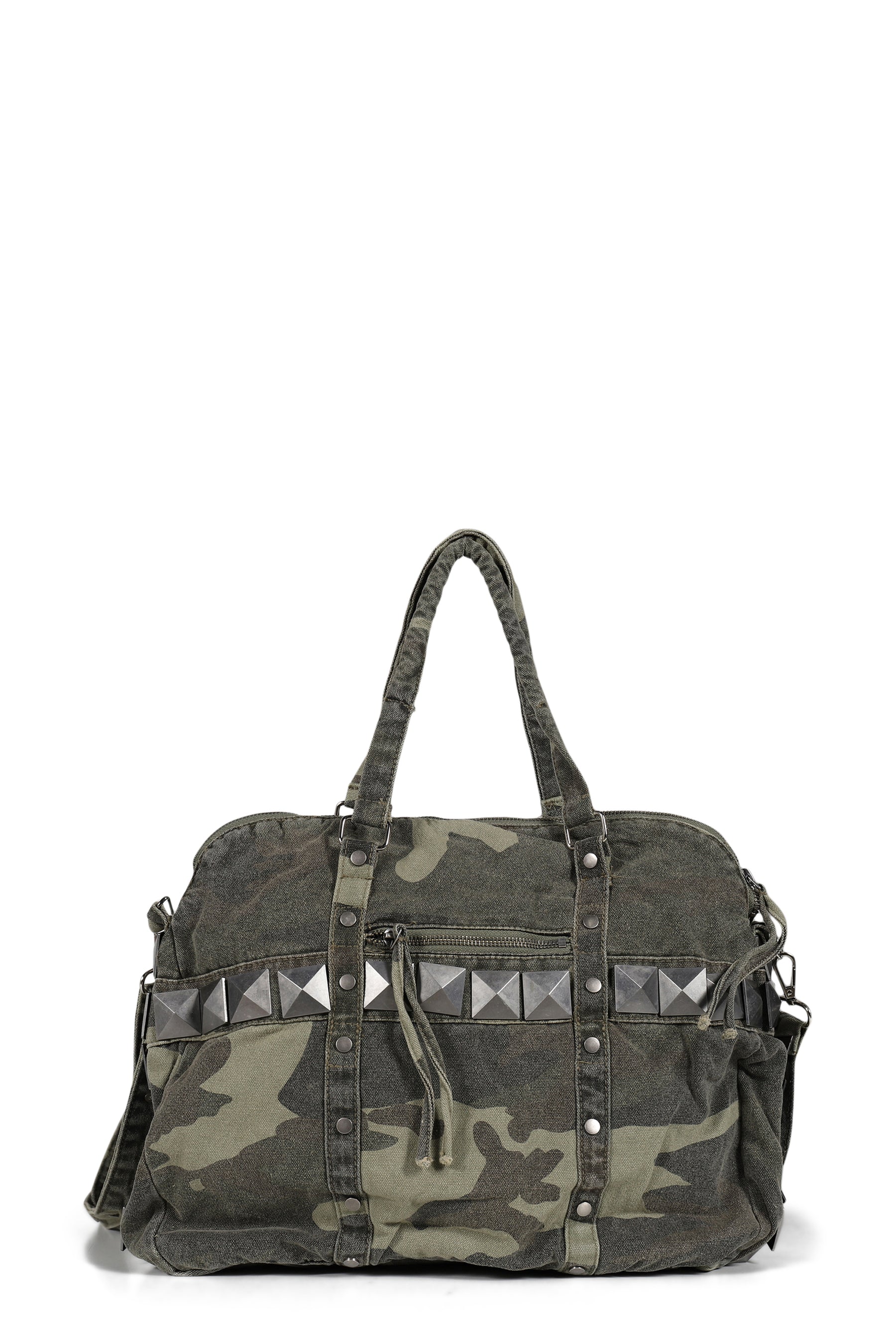 Jaded London ジェイデッド ロンドン FW25 CAMO CANVAS STUD BAG