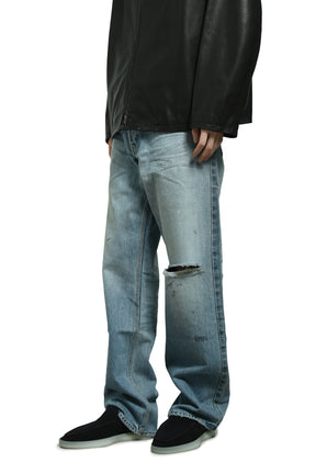 STRAIGHT 5 POCKET JEAN / LIGHT INDIGO 