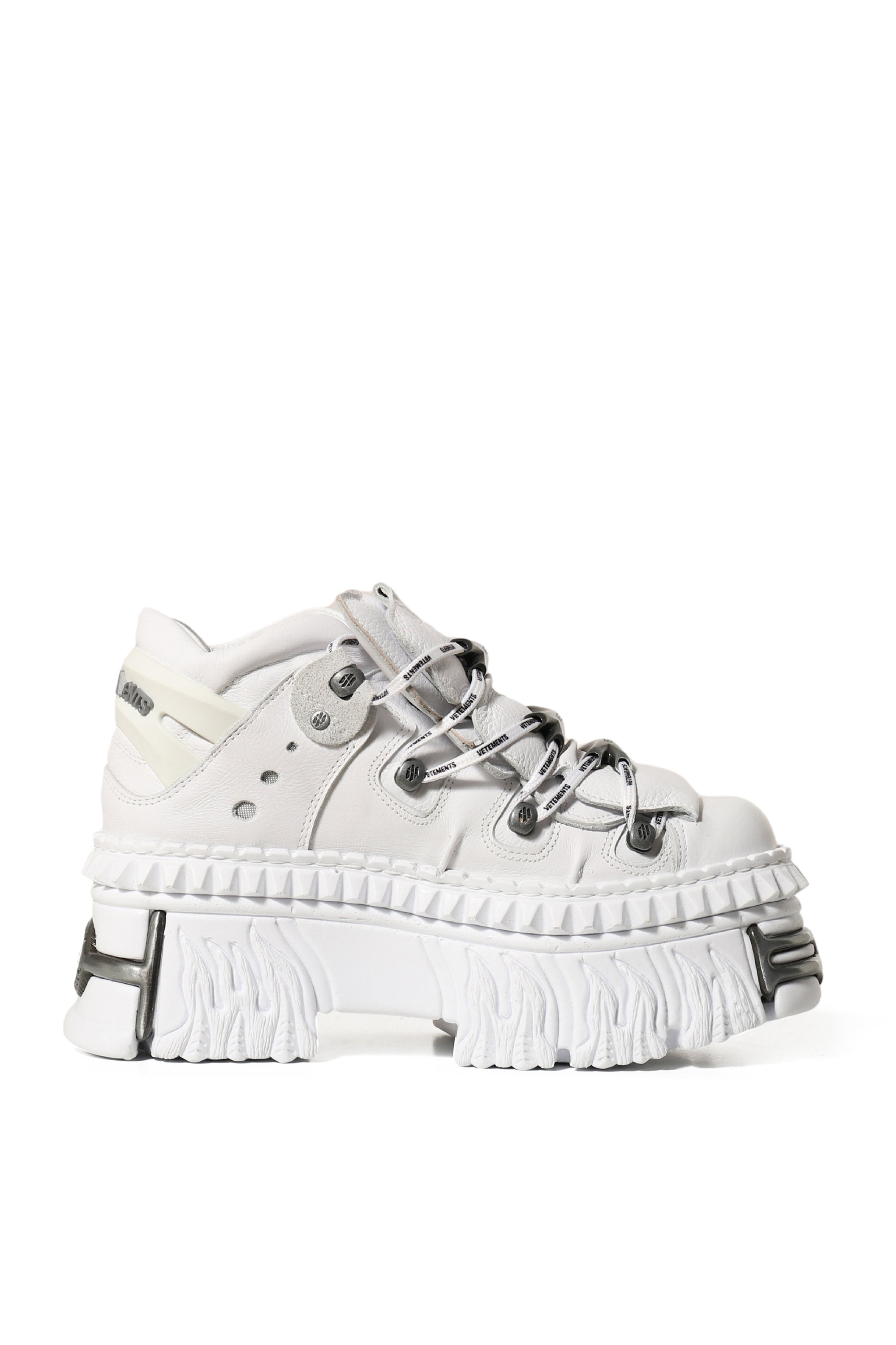 VETEMENTSXNEWROCK PLATFORM SNEAKERS / WHT