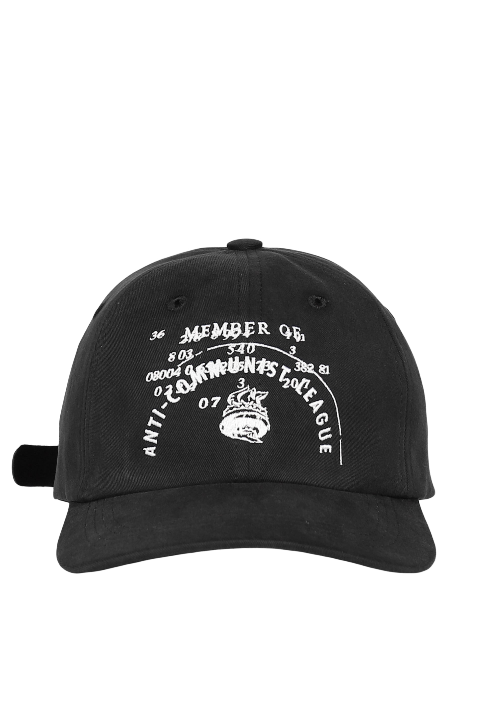 ANTI-COMMUNIST LEAGE 6-PANEL HAT / BLK