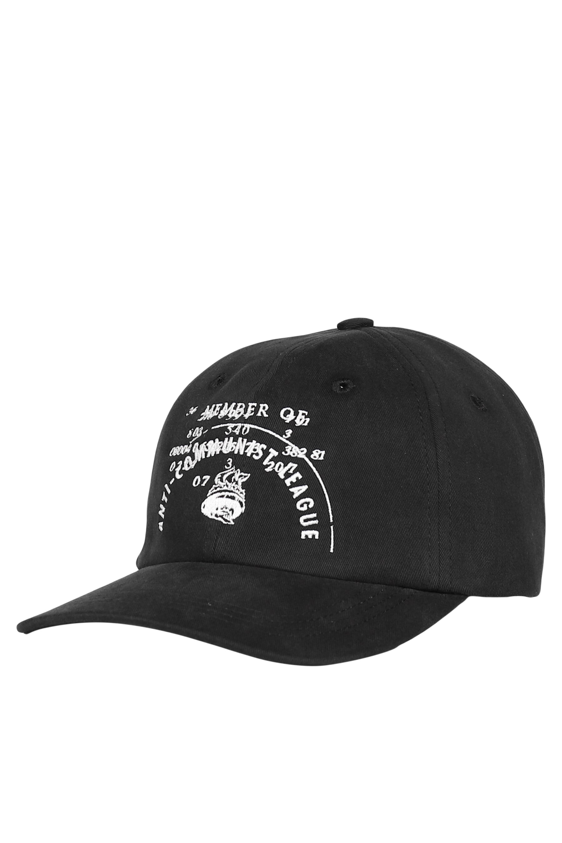 ANTI-COMMUNIST LEAGE 6-PANEL HAT / BLK
