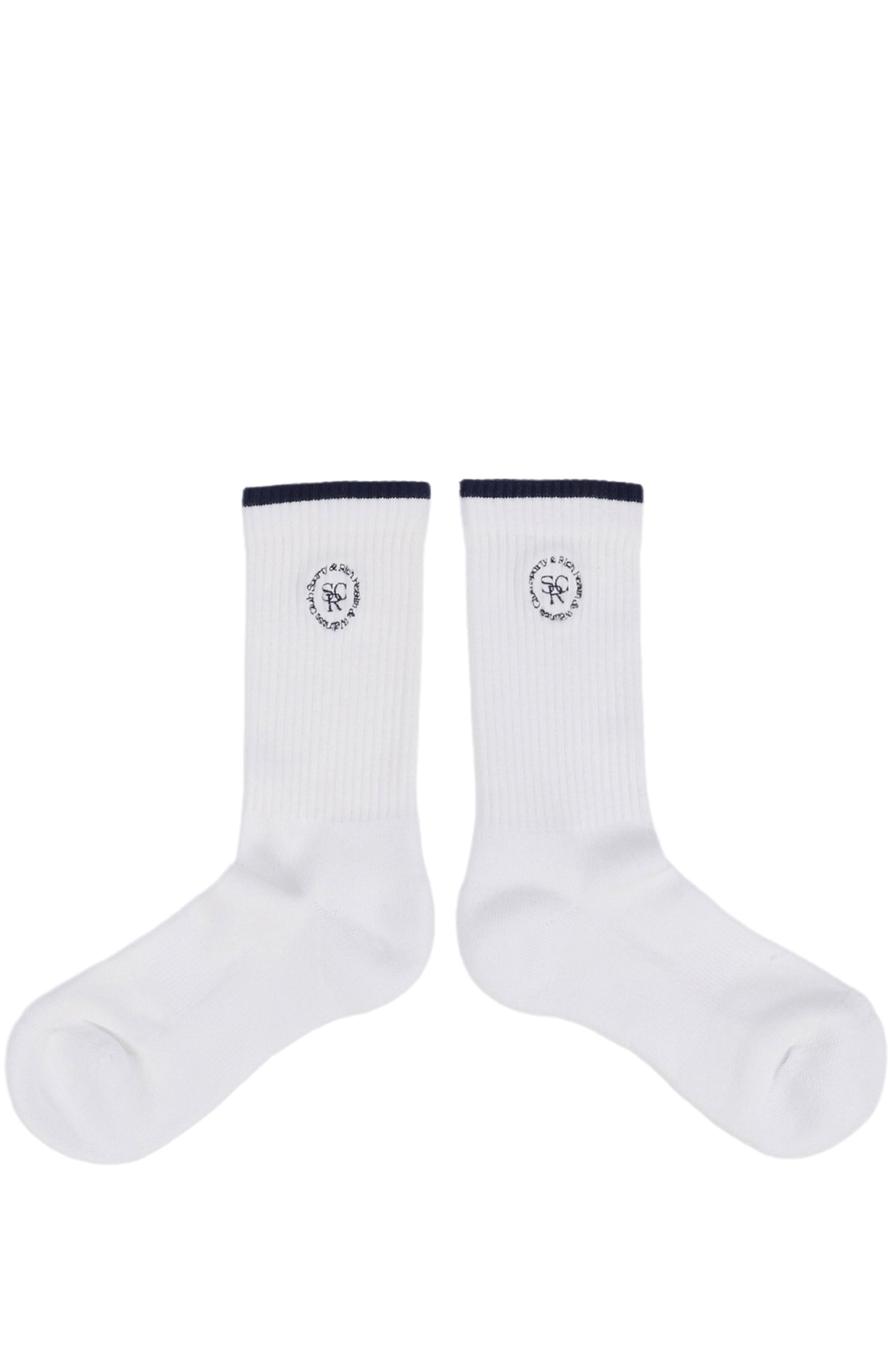 SRHWC EMBROIDERED SOCKS / WHT