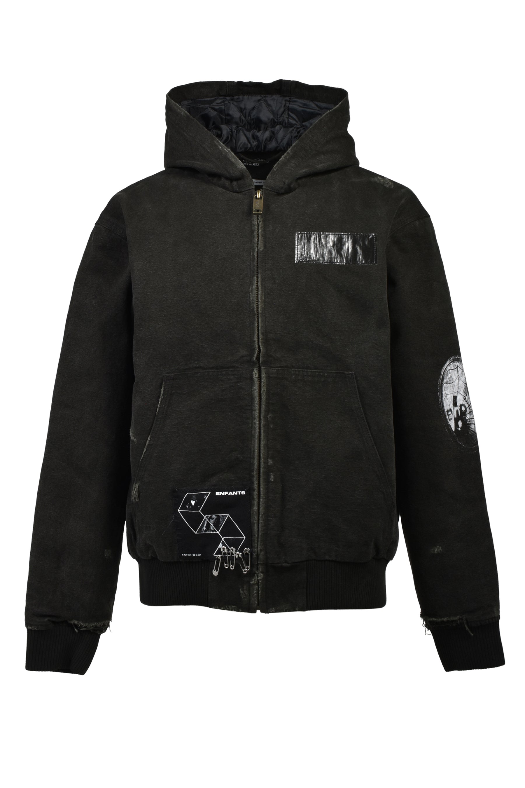 WAR STARTED HOODED WORK JACKET (EXCLUSIVE) / BLK