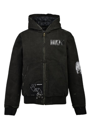 WAR STARTED HOODED WORK JACKET (20TH EXCLUSIVE) / BLK