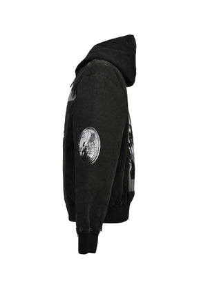 WAR STARTED HOODED WORK JACKET (EXCLUSIVE) / BLK