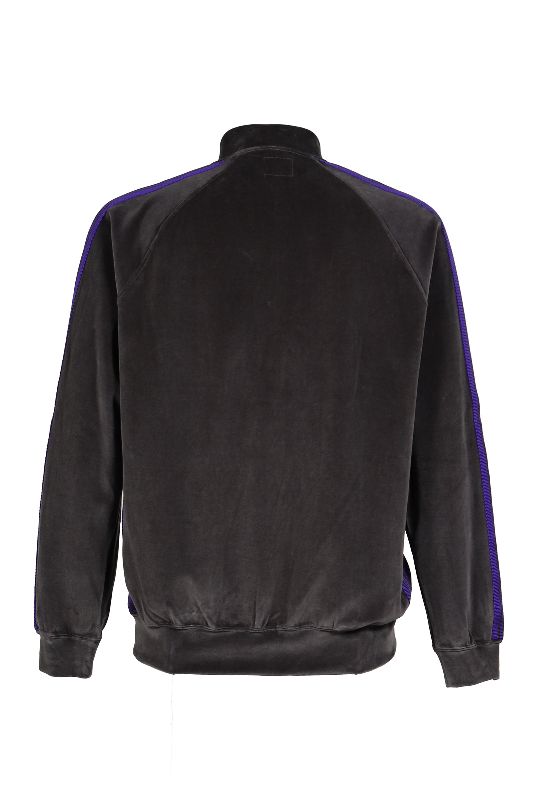 RIB COLLAR TRACK JACKET - C/PE VELOUR / CHA