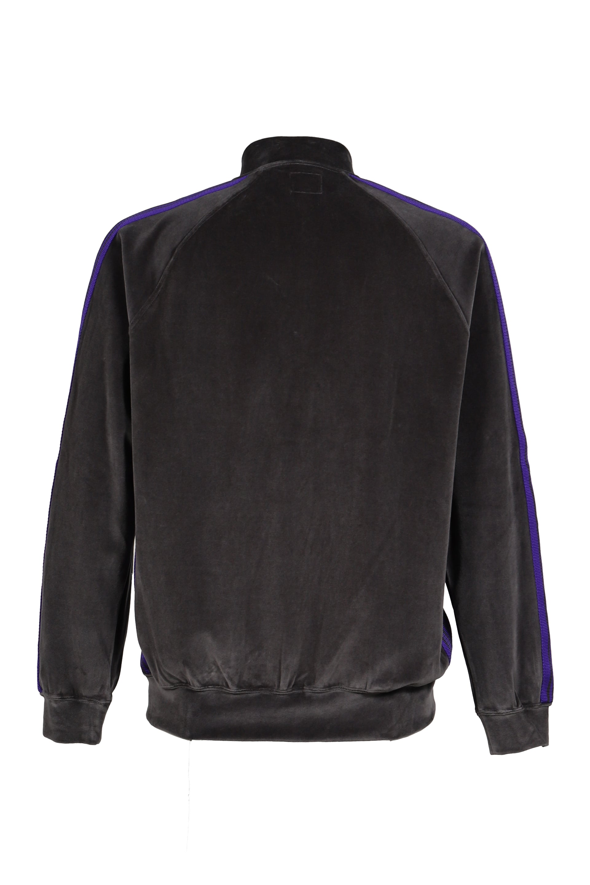 RIB COLLAR TRACK JACKET - C/PE VELOUR / CHA