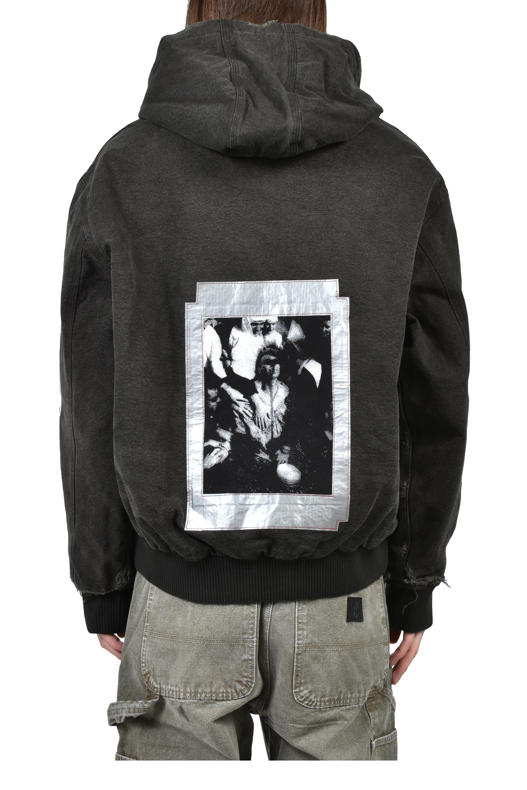 WAR STARTED HOODED WORK JACKET (EXCLUSIVE) / BLK