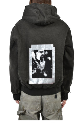 WAR STARTED HOODED WORK JACKET (EXCLUSIVE) / BLK