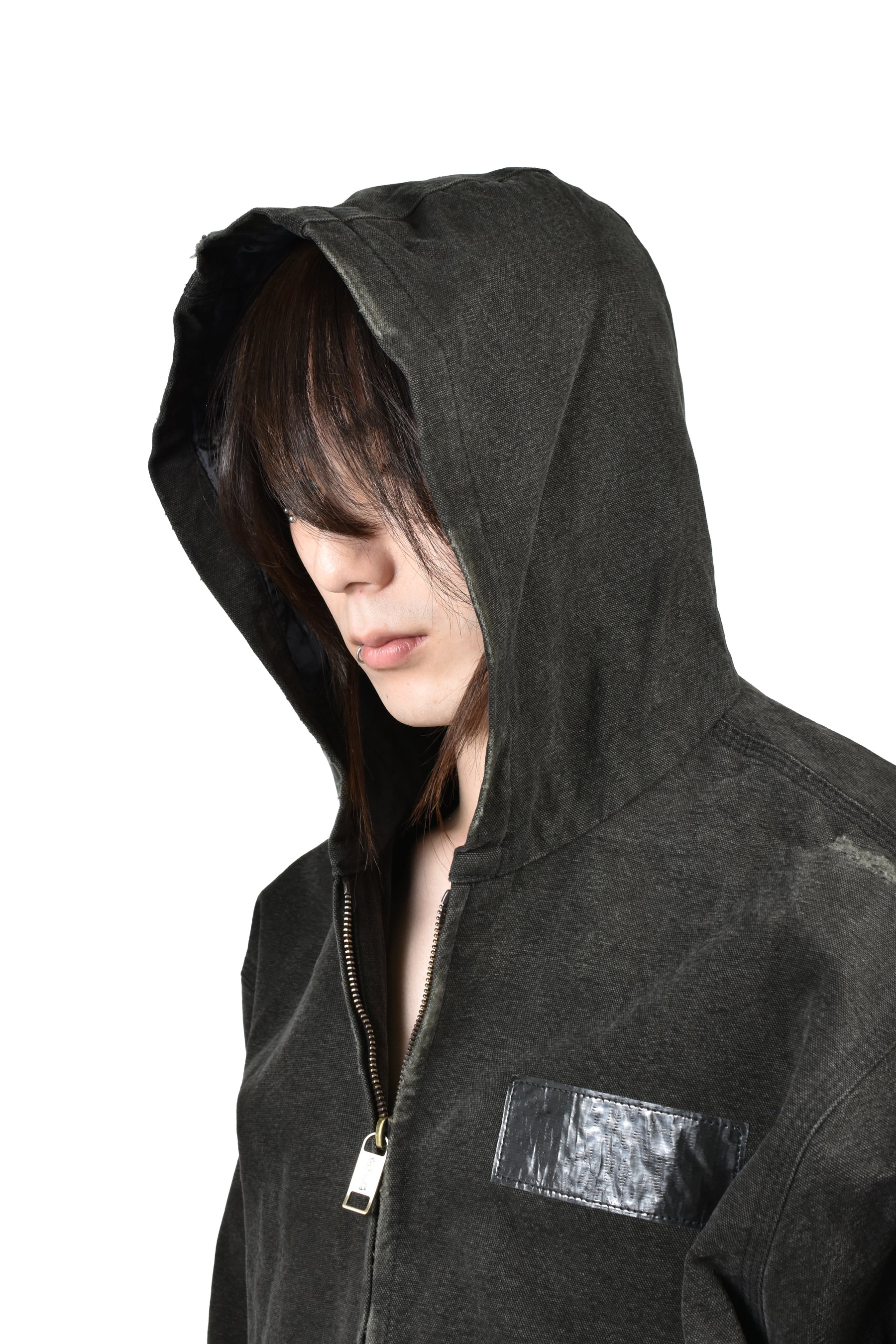 WAR STARTED HOODED WORK JACKET (EXCLUSIVE) / BLK