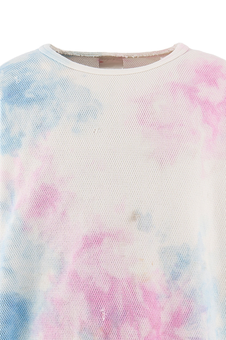 SAINT Mxxxxxx Saint Michael SS26 HONEYCOMB THERMAL SHIRT / TIE DYE