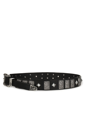 ST. TERESA STUDDED BELT / BLK
