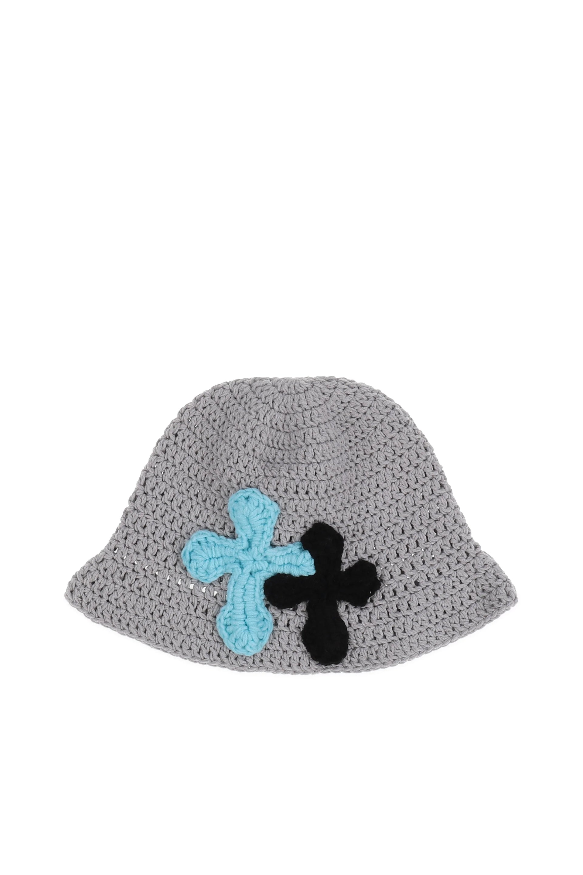 YARN FW25 NUBIAN Exclusive 3D CROSS KNITHAT / GRY - NUBIAN