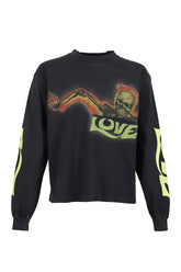 SKULL LOVE L/S T-SHIRTS (EXCLUSIVE) / BLK