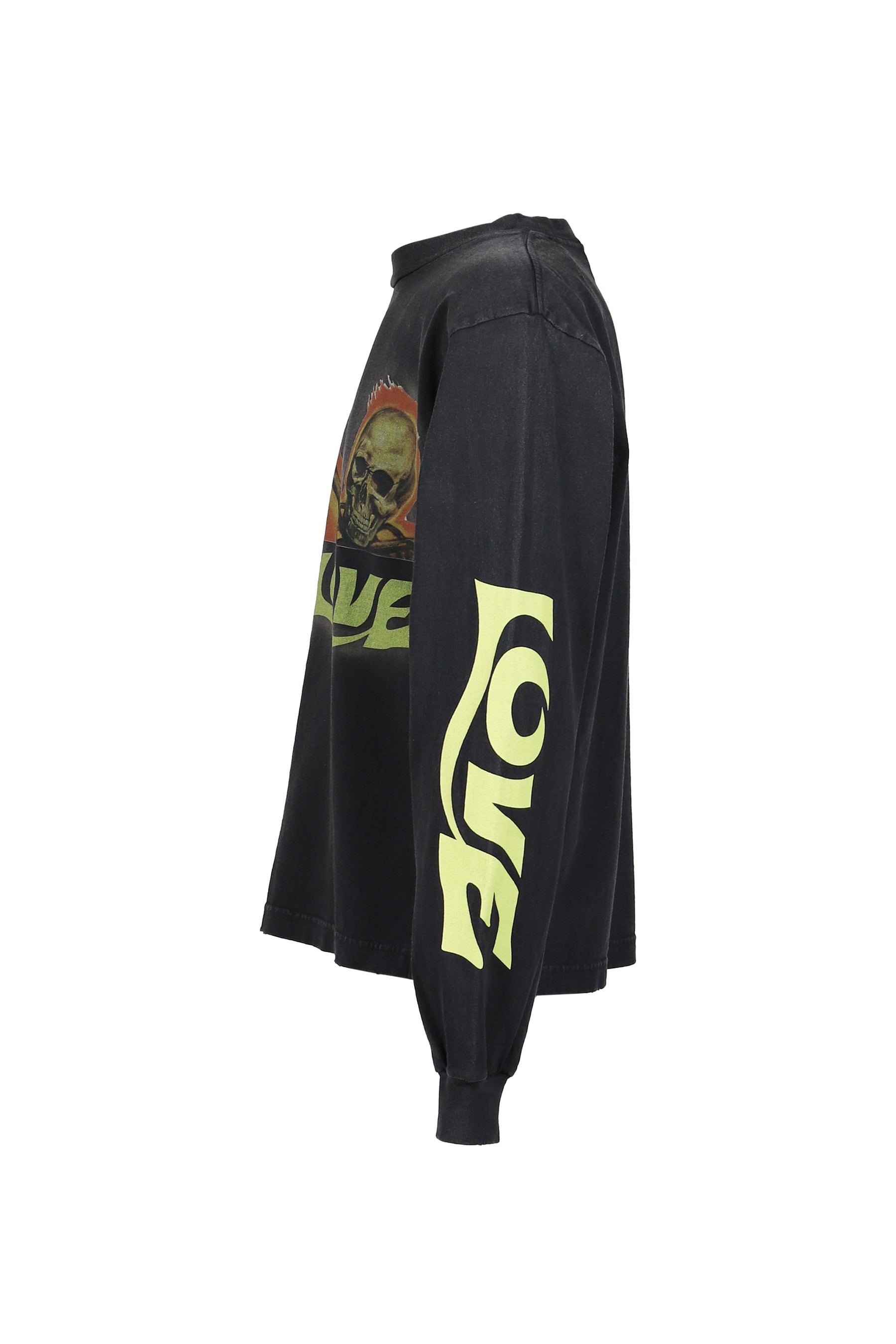 SKULL LOVE L/S T-SHIRTS (EXCLUSIVE) / BLK