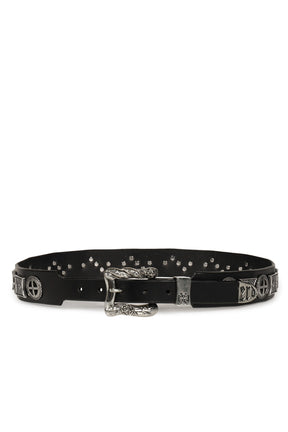 EFFIGY STUD BELT / BLK