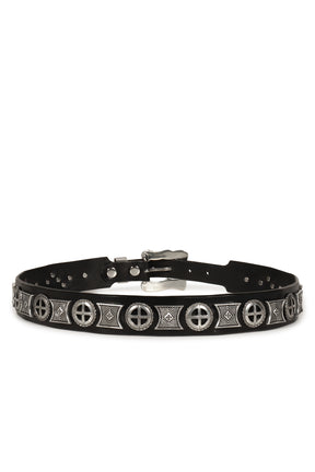 EFFIGY STUD BELT / BLK