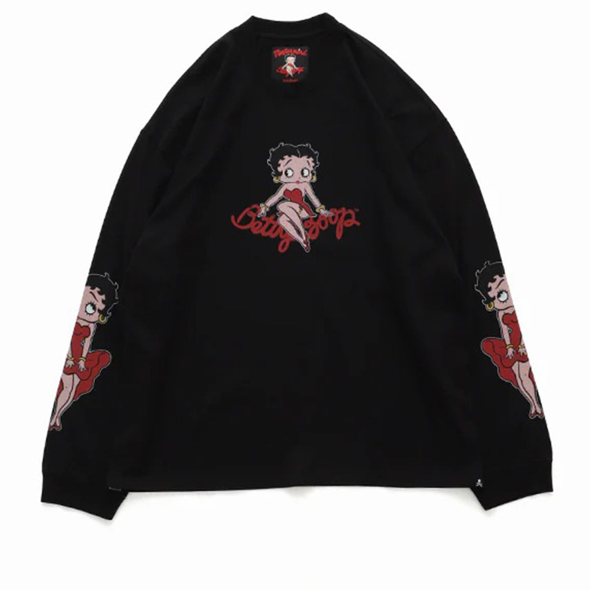 MASTERMIND WORLD x BETTY BOOP collaboration L/S TEE BOXY FIT