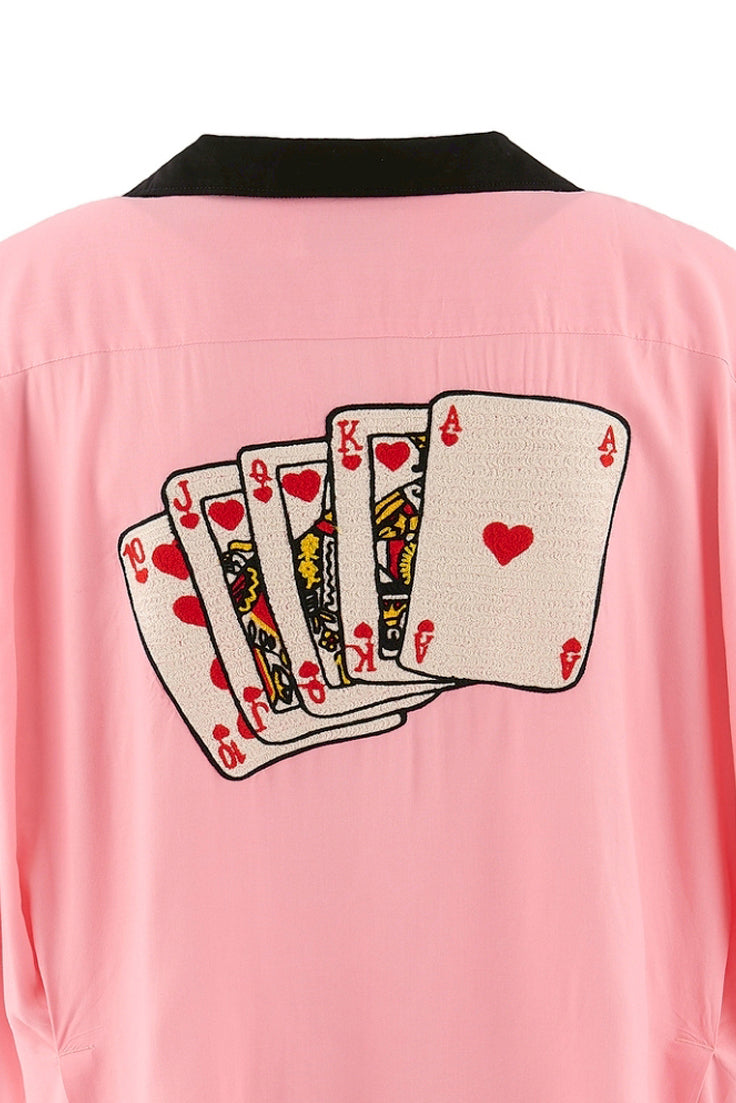 BOWLING SHIRT/TRUMP / PNK