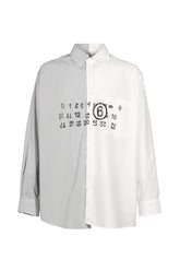 LONG-SLEEVED SHIRT / OFF WHT GRY