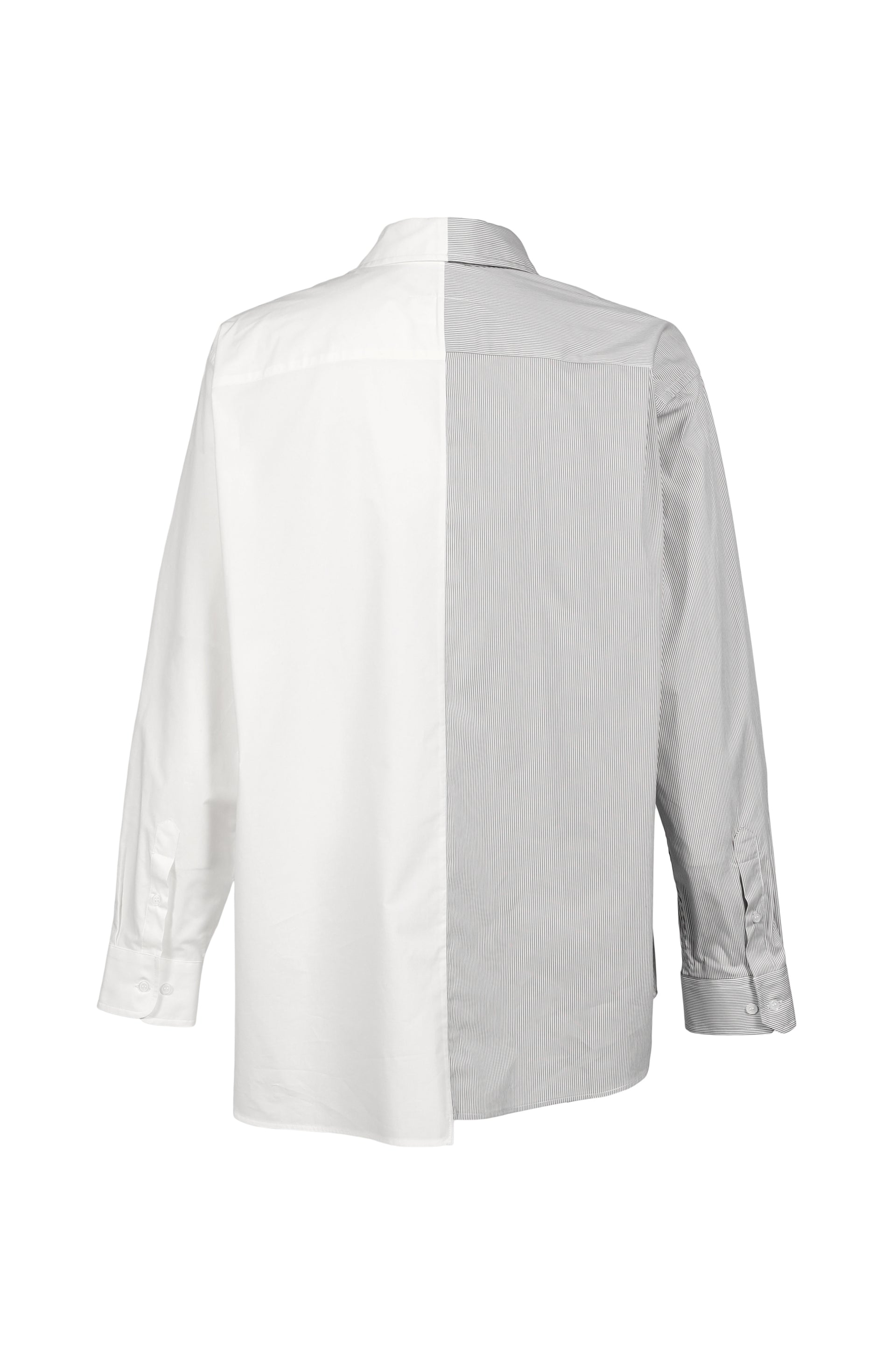 LONG-SLEEVED SHIRT / OFF WHT GRY
