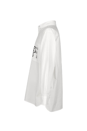 LONG-SLEEVED SHIRT / OFF WHT GRY