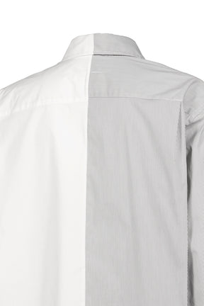 LONG-SLEEVED SHIRT / OFF WHT GRY