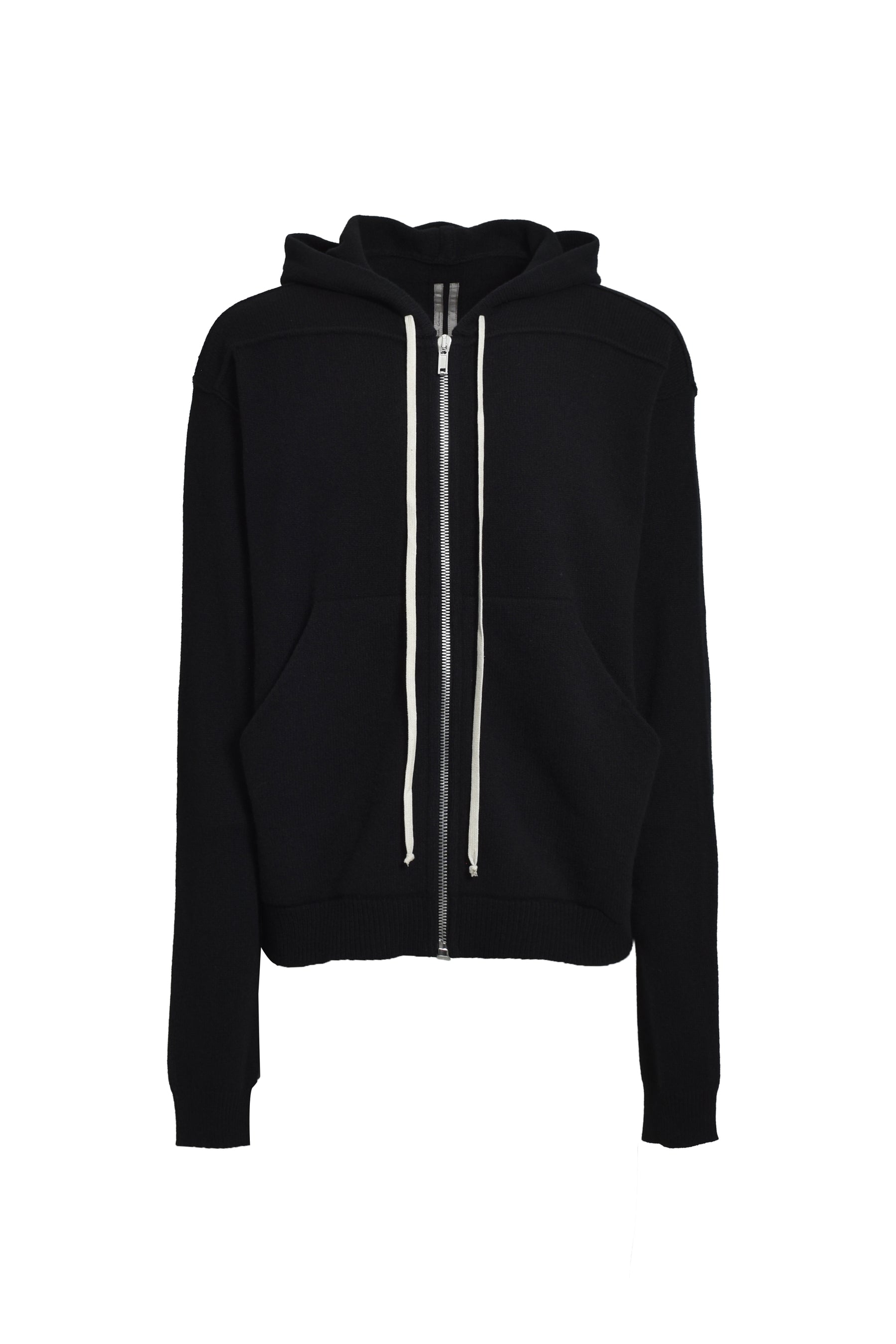 ZIPPED HOODIE / BLK