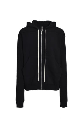 ZIPPED HOODIE / BLK