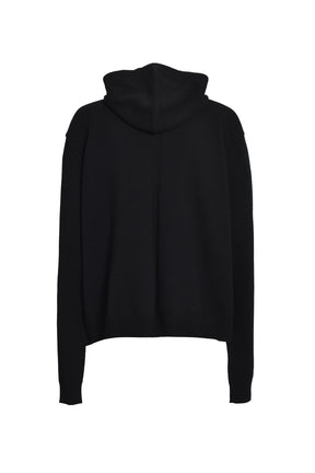 ZIPPED HOODIE / BLK