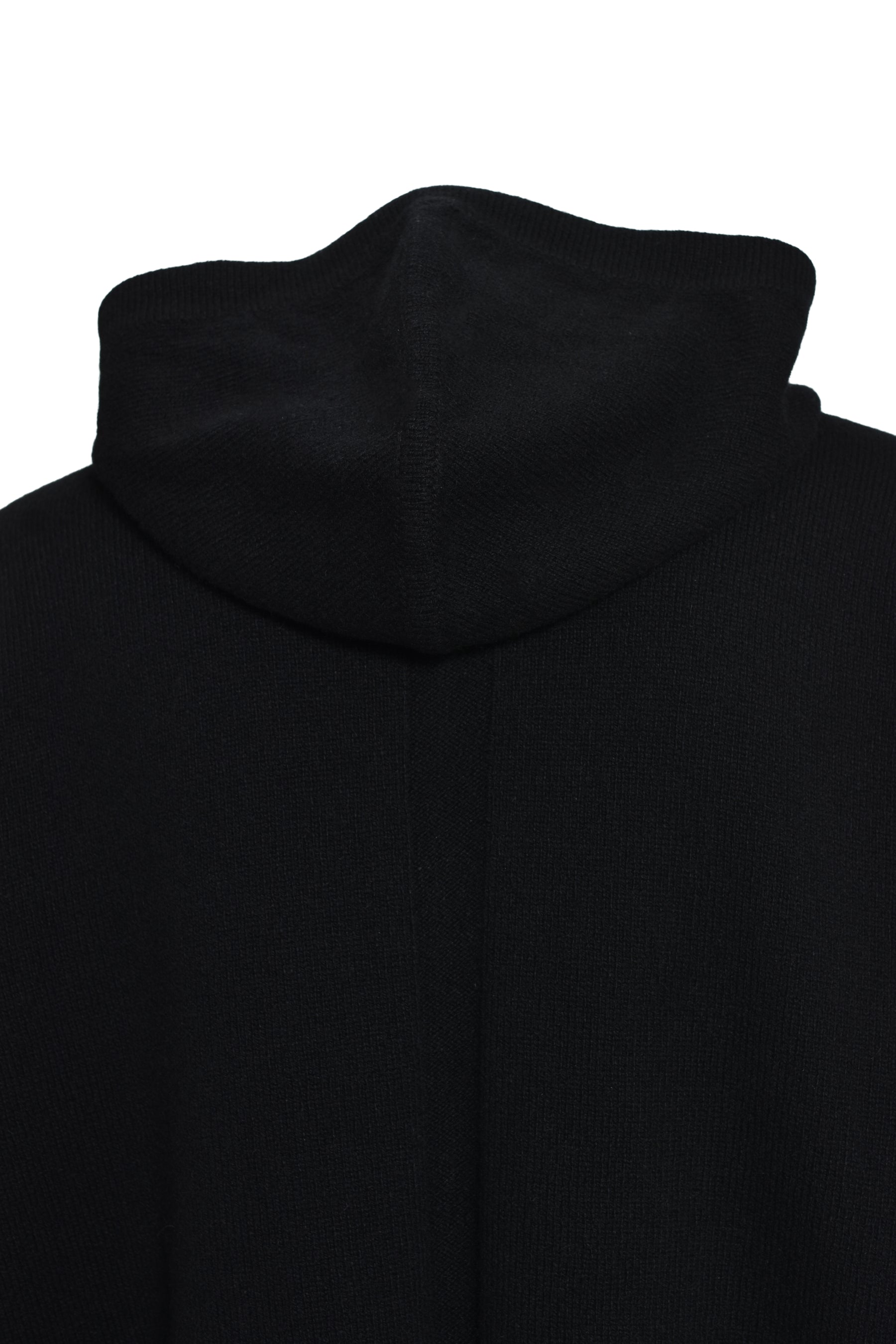 ZIPPED HOODIE / BLK