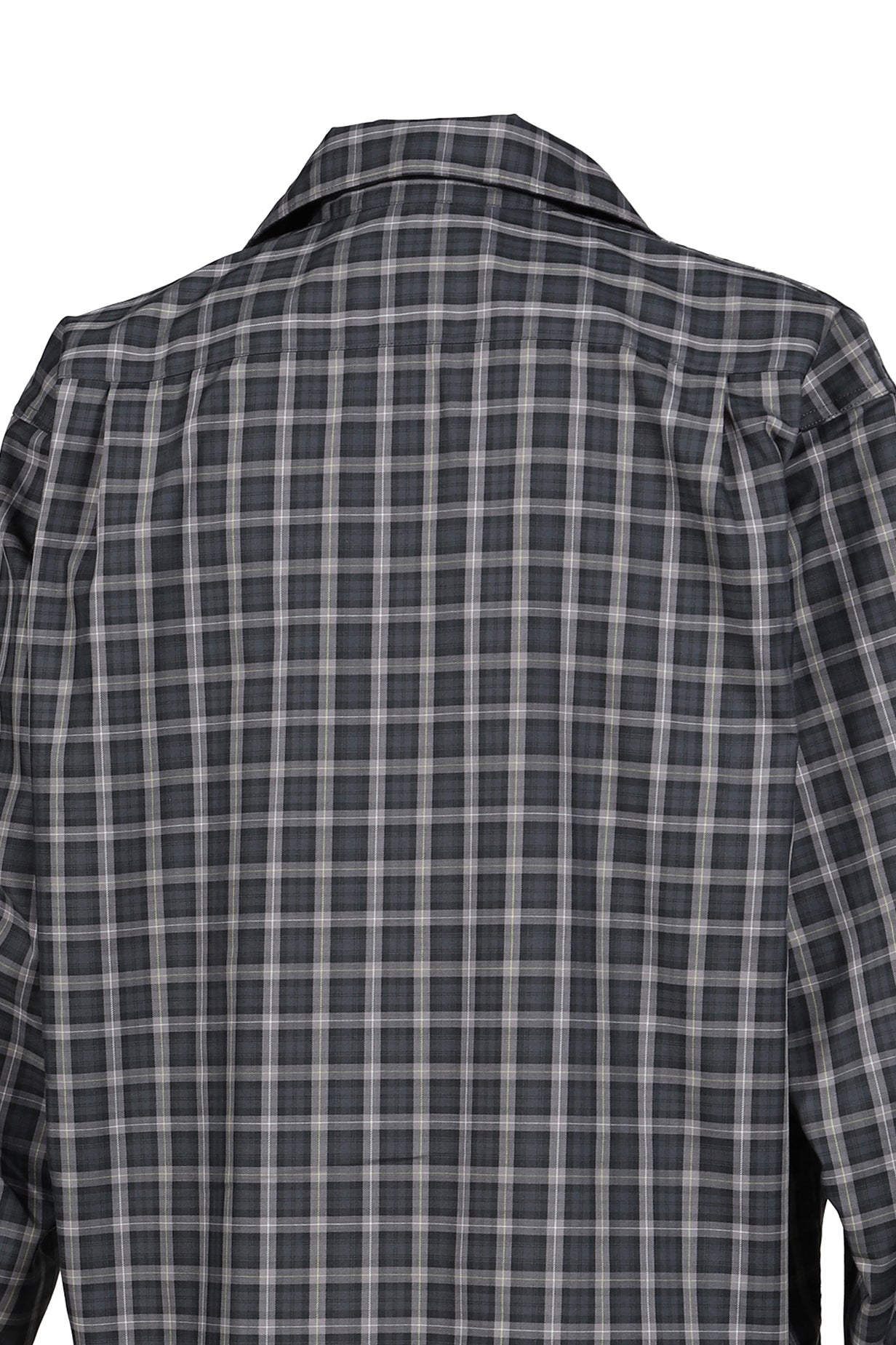 TECH SPORTS OPEN COLLAR SHIRT L/S GREN PLAID / CHA