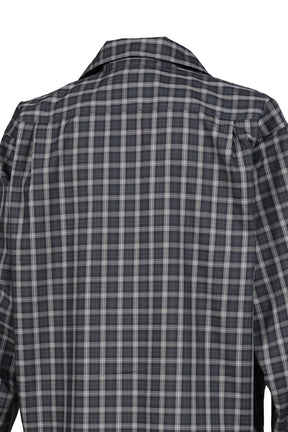 TECH SPORTS OPEN COLLAR SHIRT L/S GREN PLAID / CHA