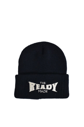 RECYCLED WOOL KNIT CAP BLK