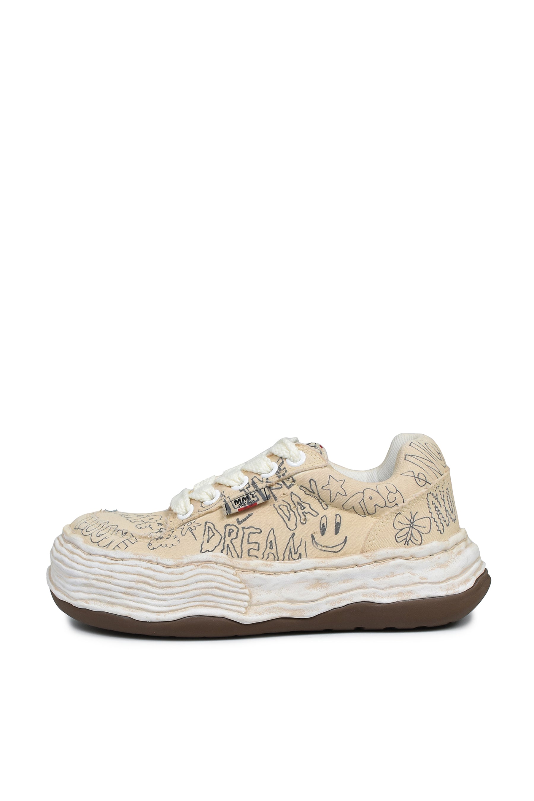 OLIVER GRAFFITI LOW CANVAS / WHT