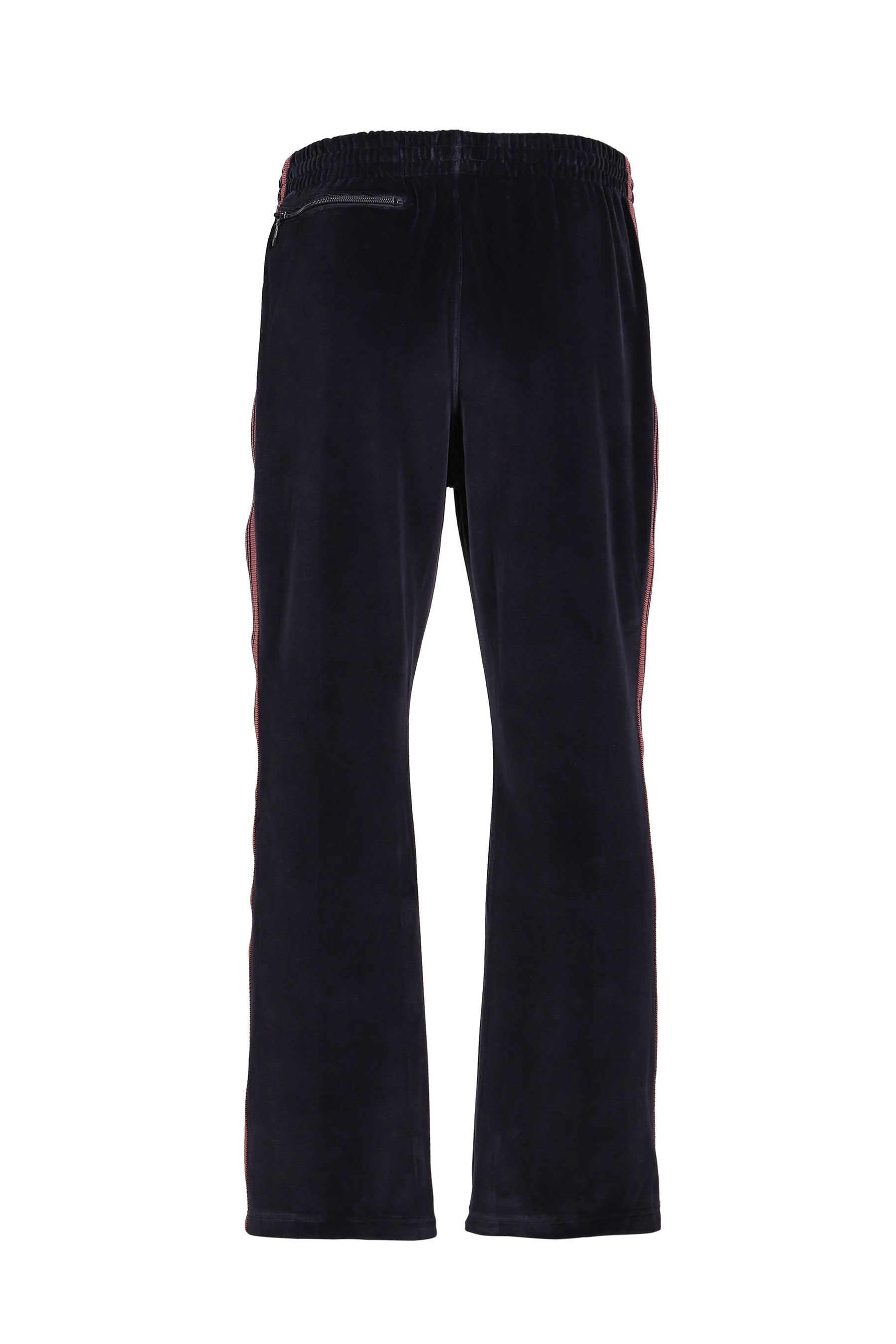 BOOT-CUT TRACK PANT - C/PE VELOUR / NVY