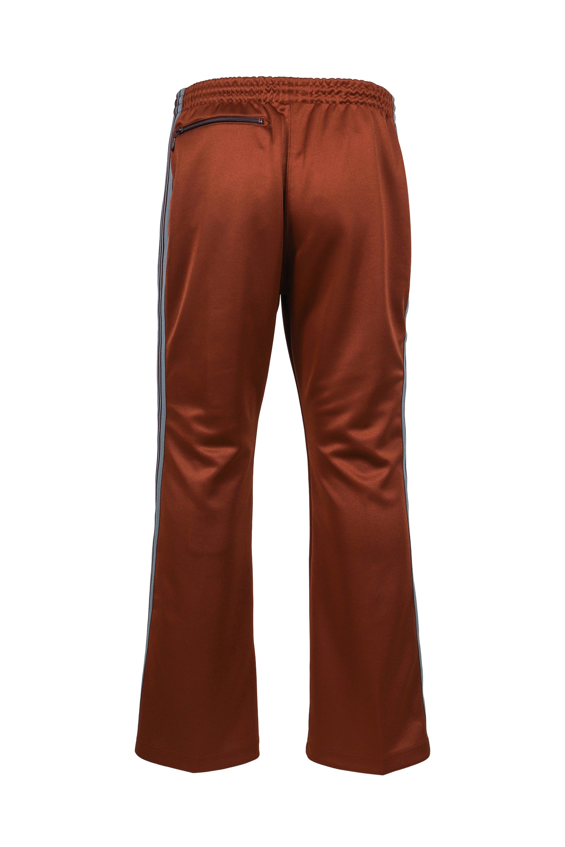 BOOT-CUT TRACK PANT - POLY SMOOTH / RUST
