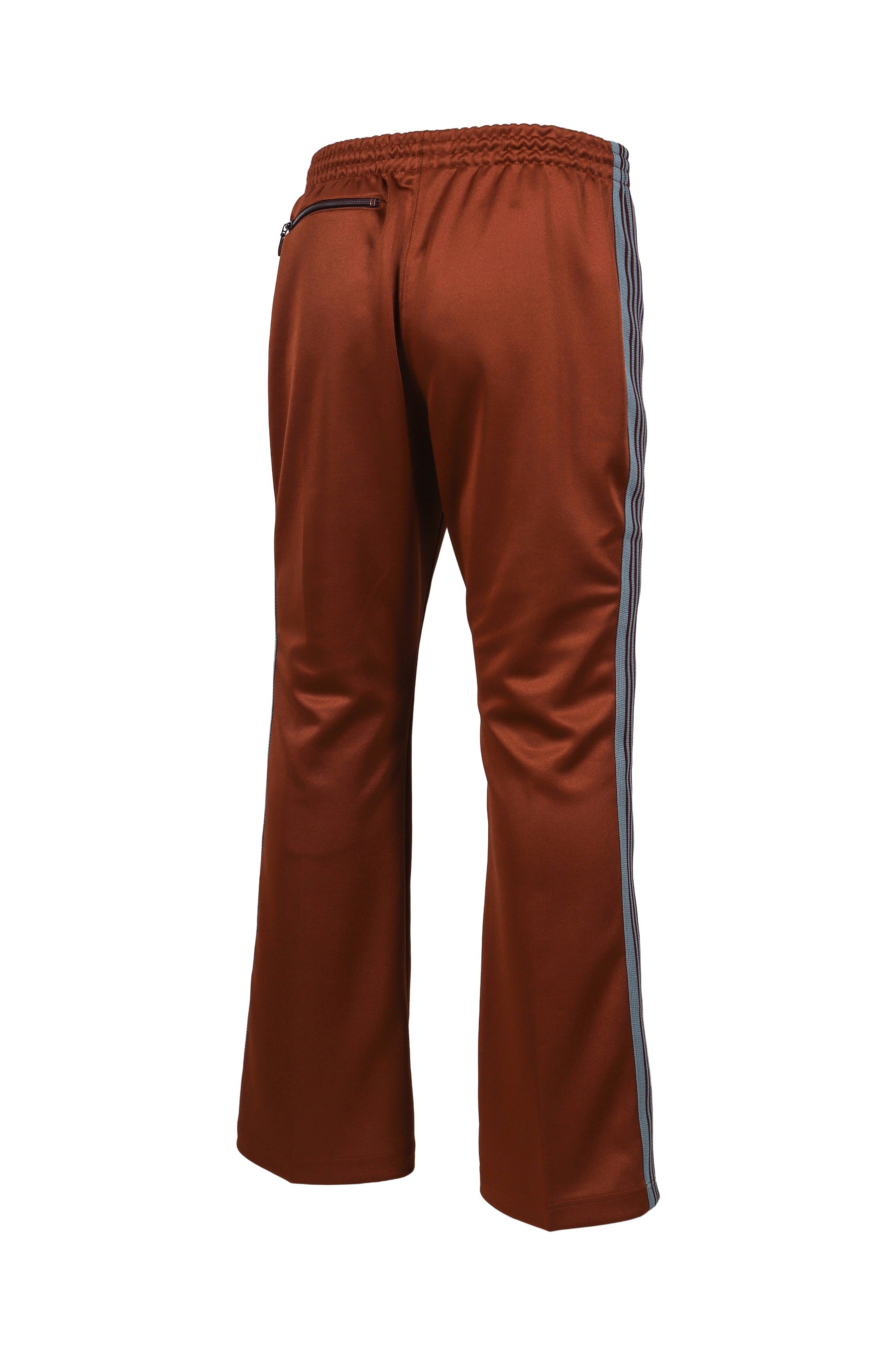 BOOT-CUT TRACK PANT - POLY SMOOTH / RUST
