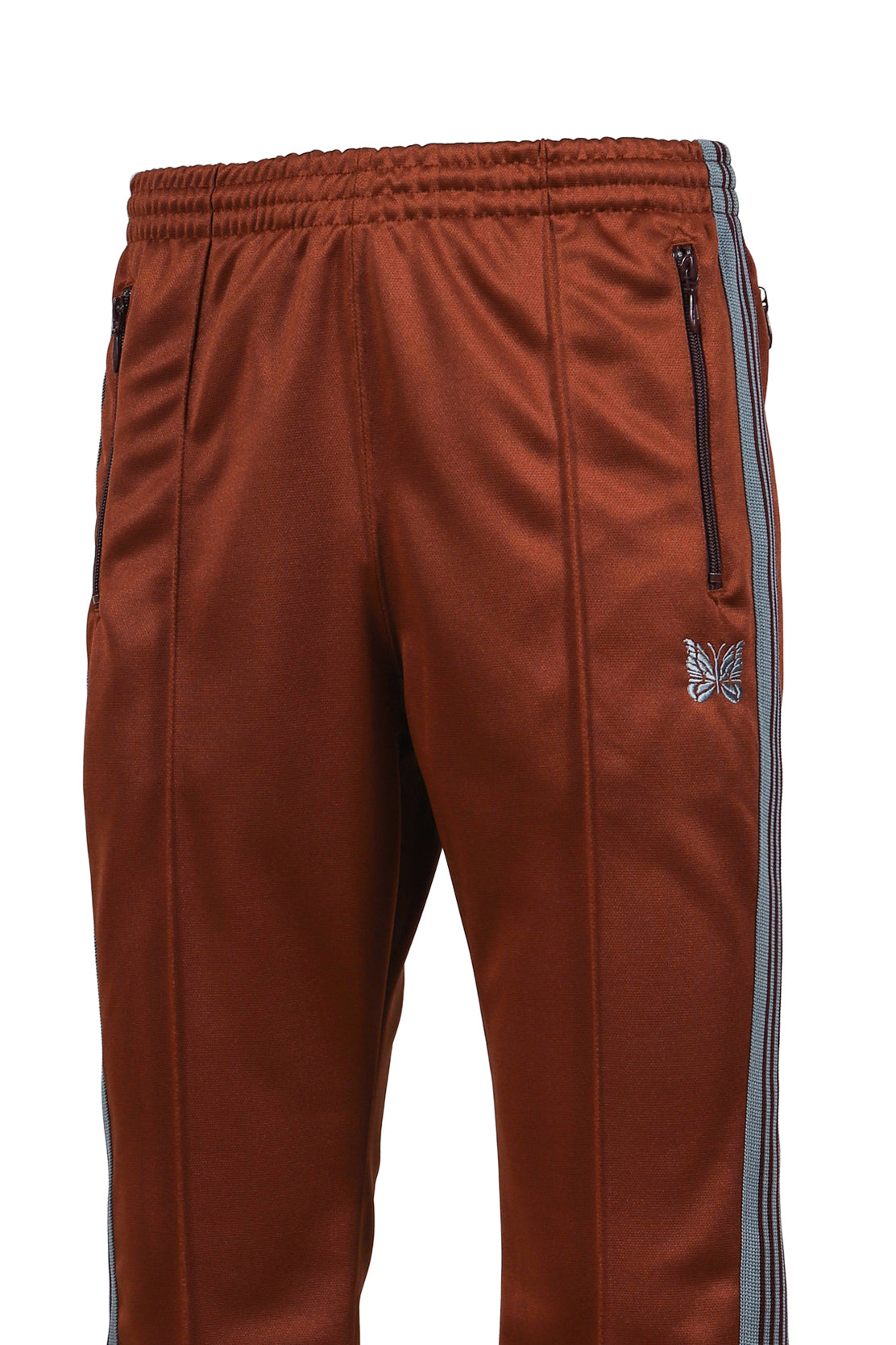 BOOT-CUT TRACK PANT - POLY SMOOTH / RUST