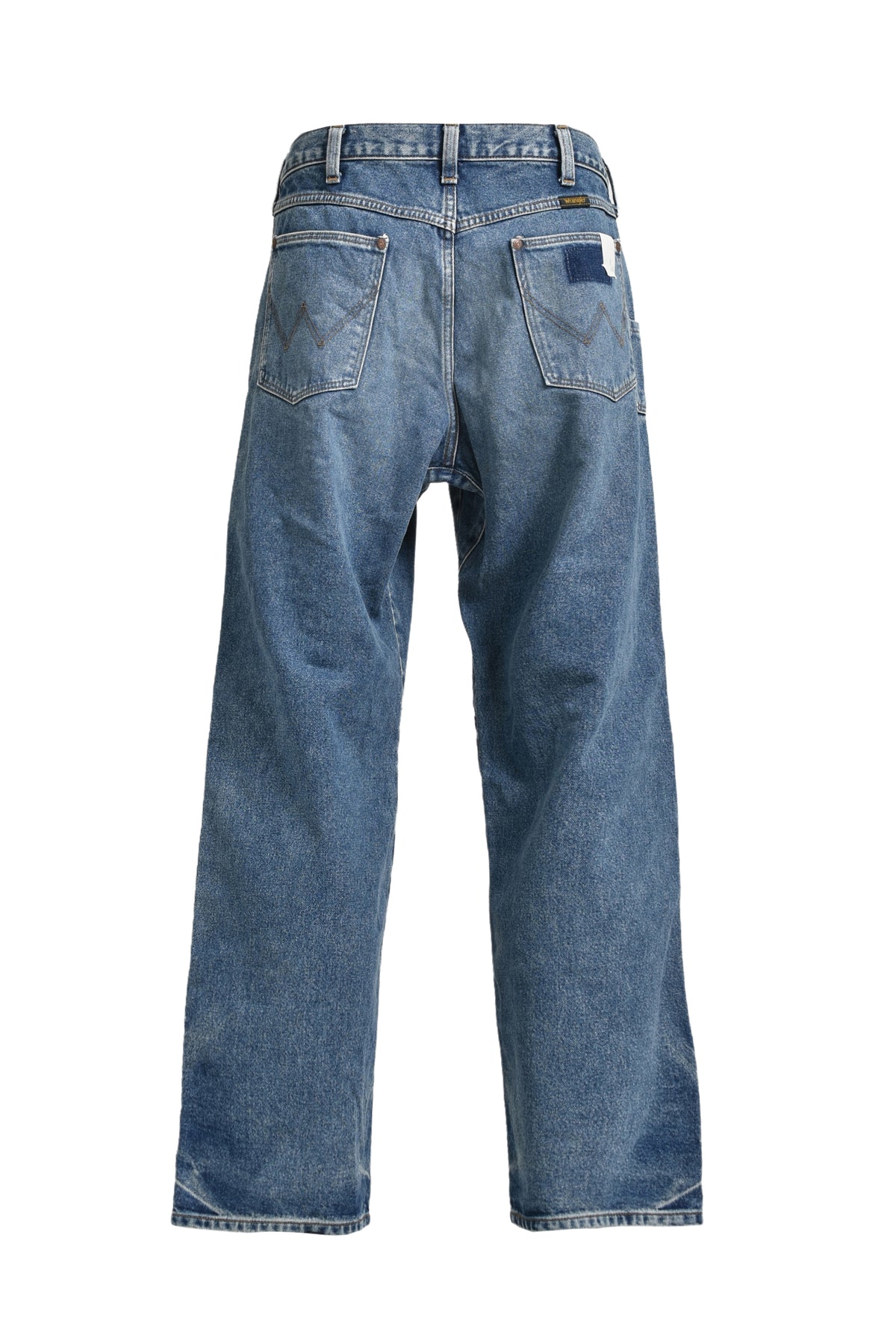 DOUBLE KNEE DENIM PANTS / BLU