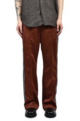 Needles BOOT-CUT TRACK PANT - POLY SMOOTH / RUST