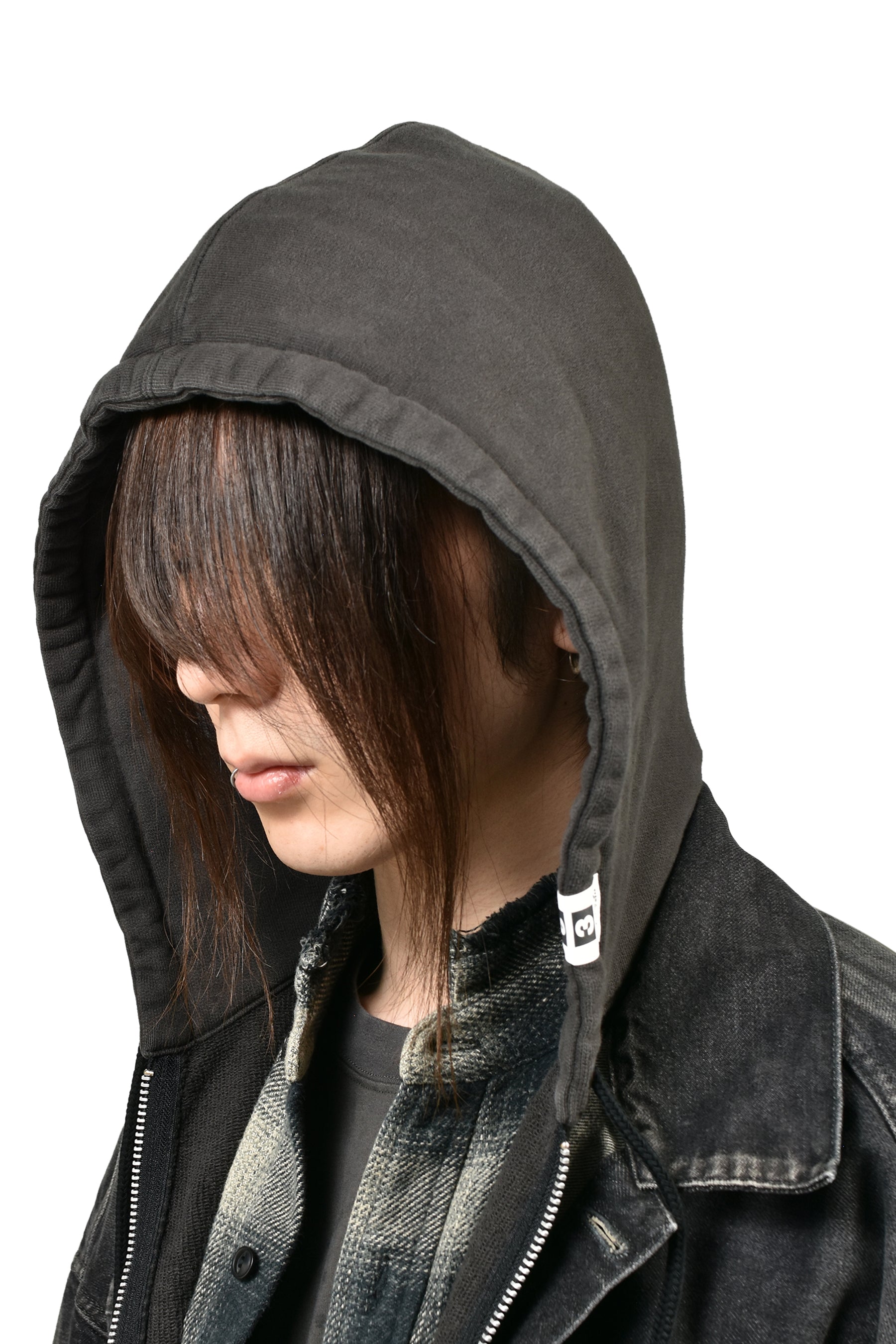 TRIPLE LAYERED DENIM JACKET / BLK