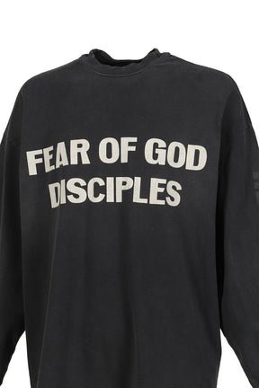 RELAXED LS "DISCIPLE" TEE / BLK