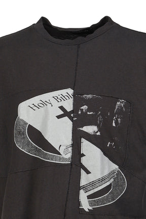 HOLY BIBLE ASSEMBLAGE T-SHIRT / BLK