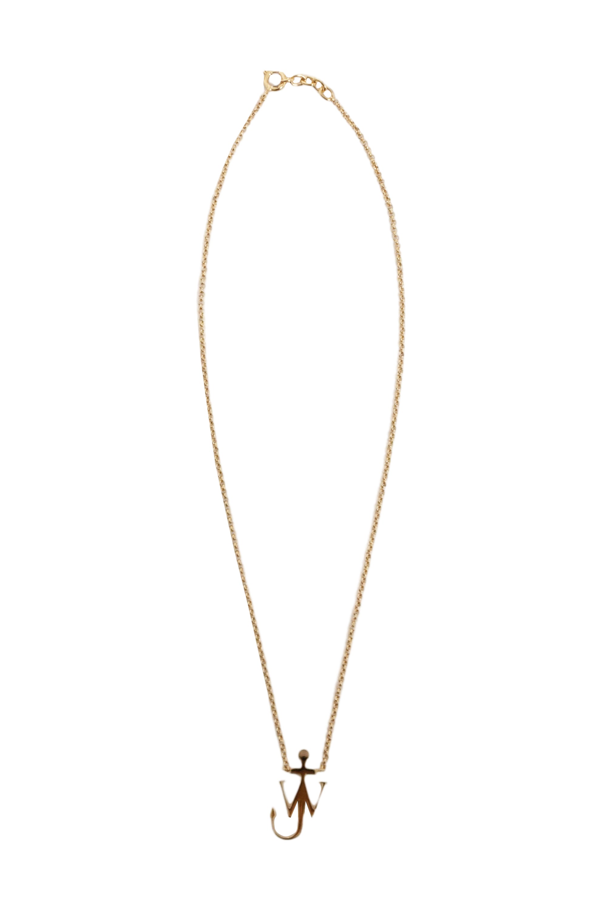 JW Anderson FW23 ANCHOR PENDANT NECKLACE / GOLD - NUBIAN
