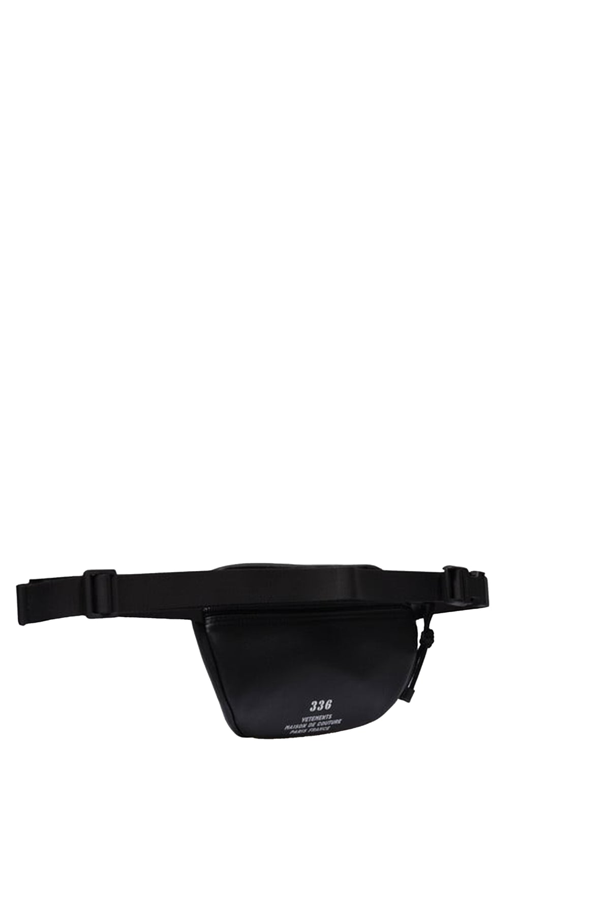 HAUTE COUTURE LEATHER FANNY PACK / BLK