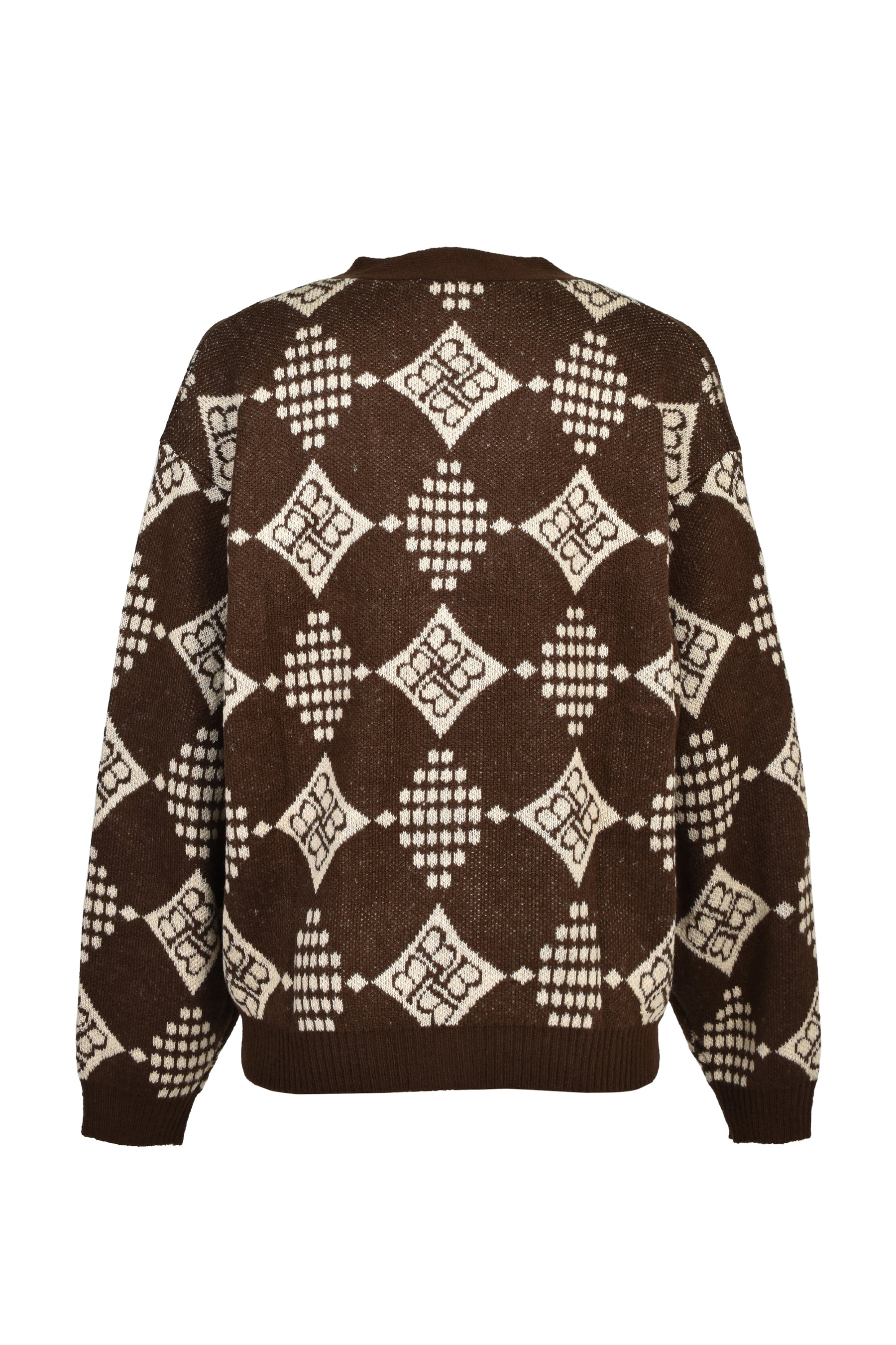 DIAMOND KNIT CARDIGAN / BRW