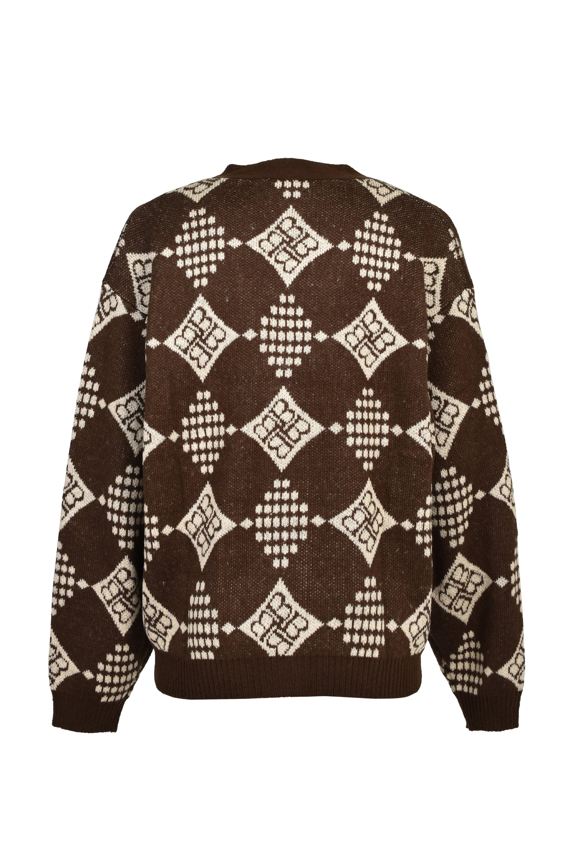 DIAMOND KNIT CARDIGAN / BRW
